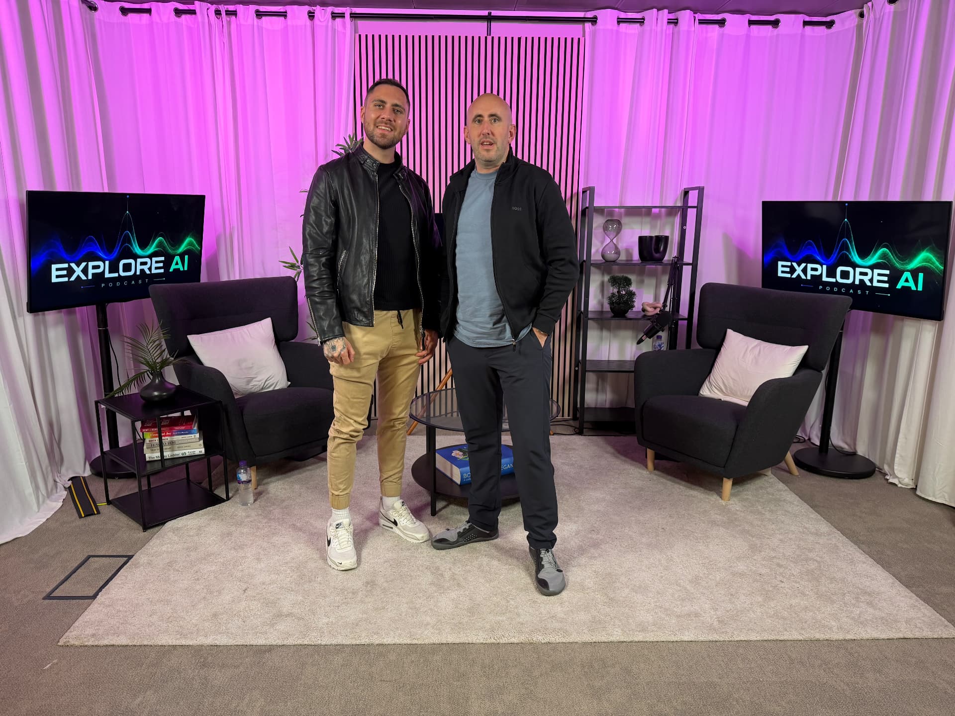Matt Harmsworth on the Explore AI podcast set