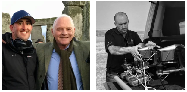 Behind the scenes: with Sir Anthony Hopkins and rigging aerial camera kit