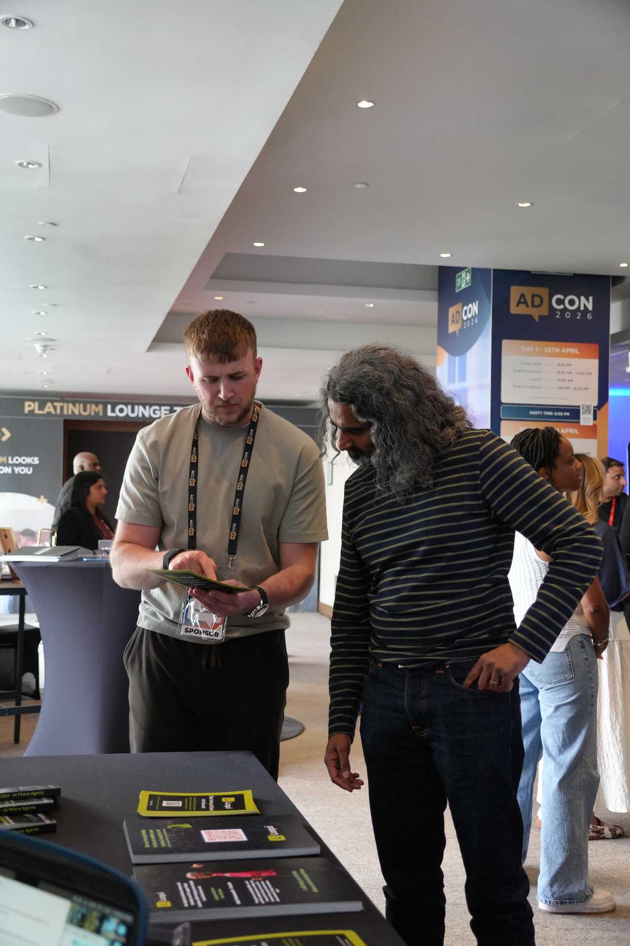 Demoing Loqui-AI at the AdCon 2026 booth